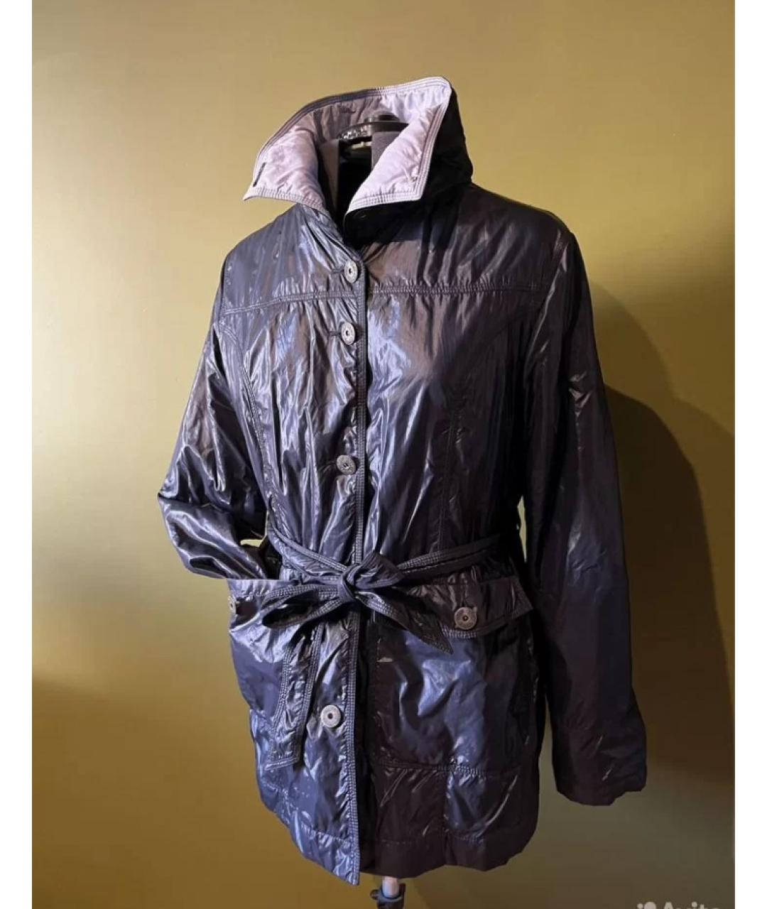 CALVIN KLEIN Синий полиамидовый тренч/плащ, фото 2