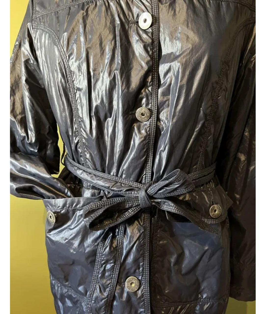 CALVIN KLEIN Синий полиамидовый тренч/плащ, фото 6