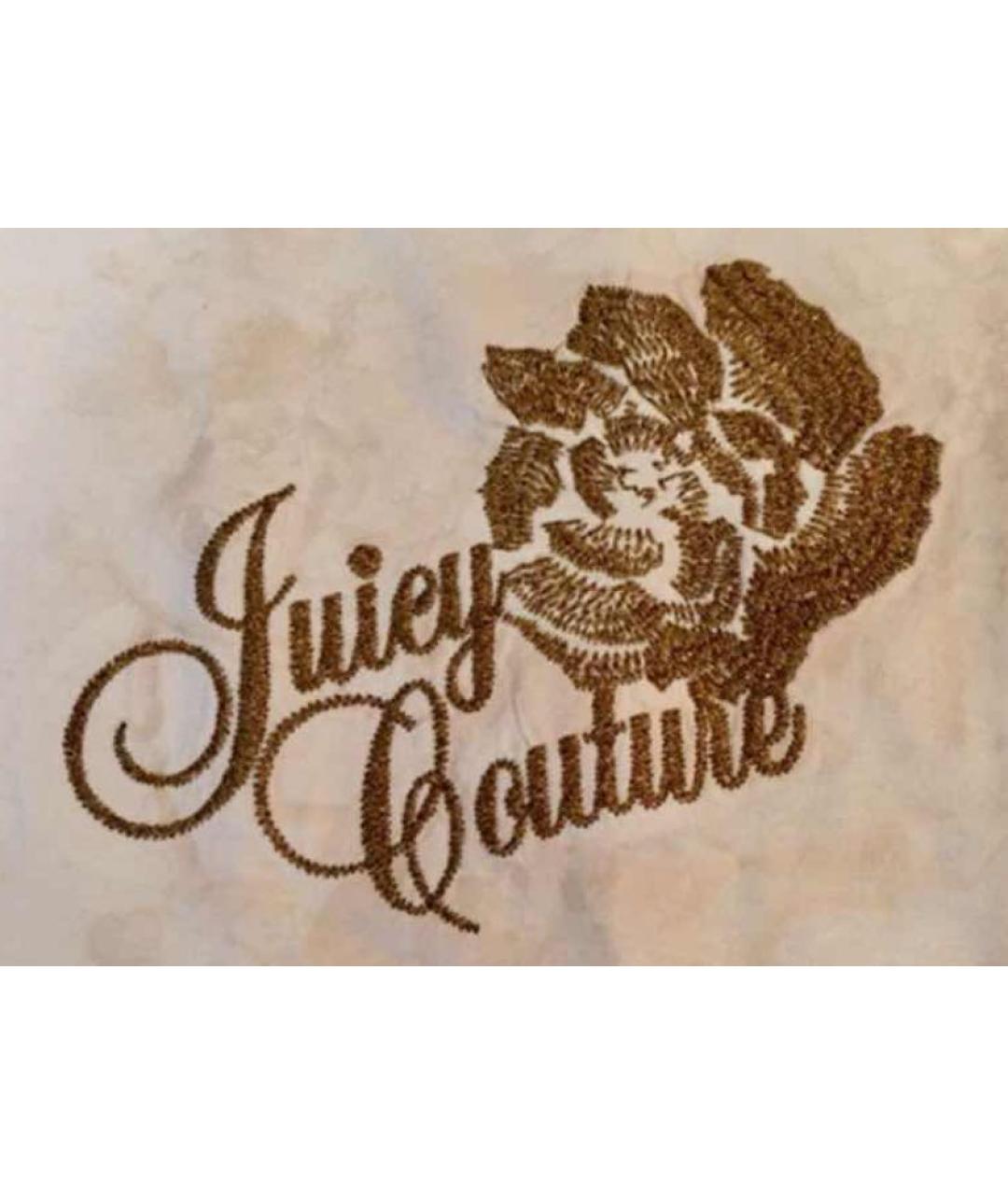 JUICY COUTURE Белая хлопковая футболка, фото 3