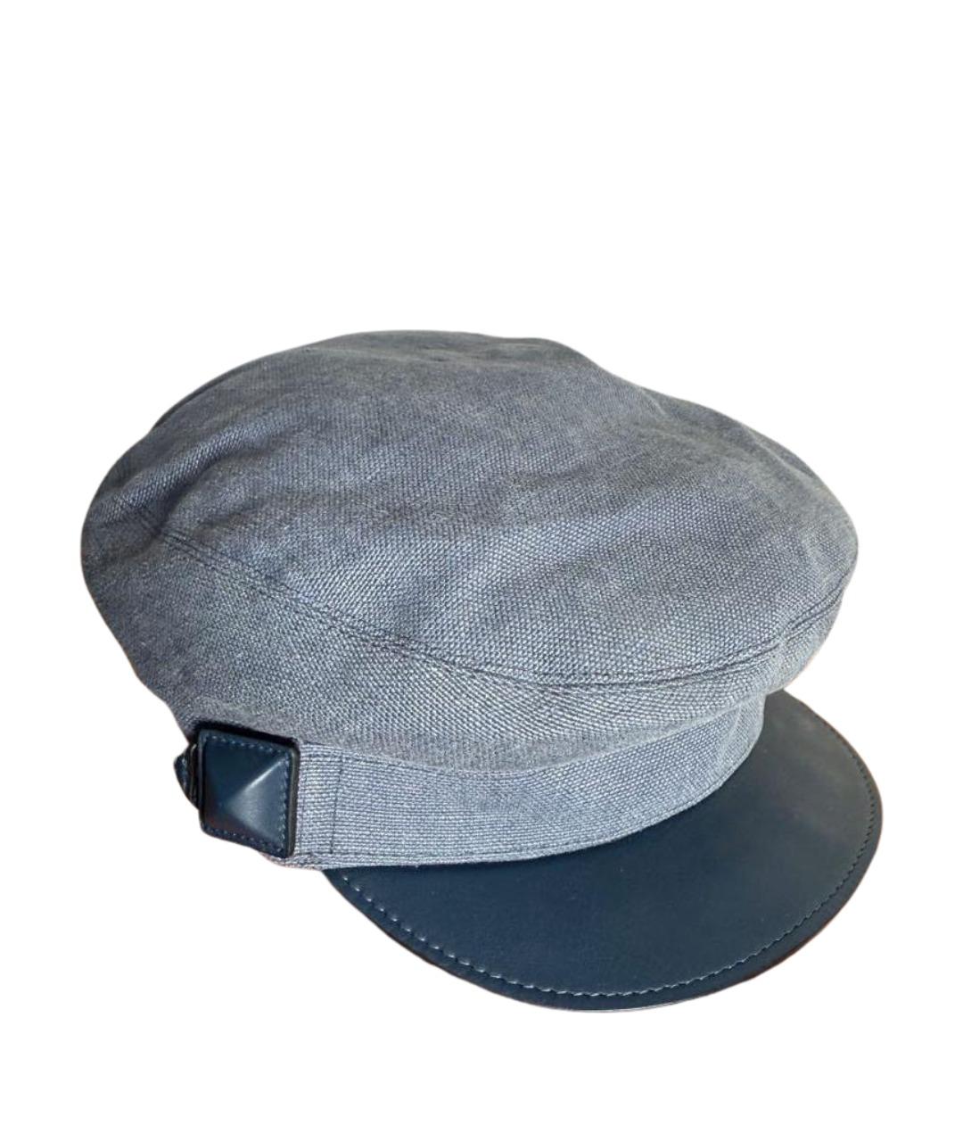 HERMES Серая шерстяная кепка, фото 1