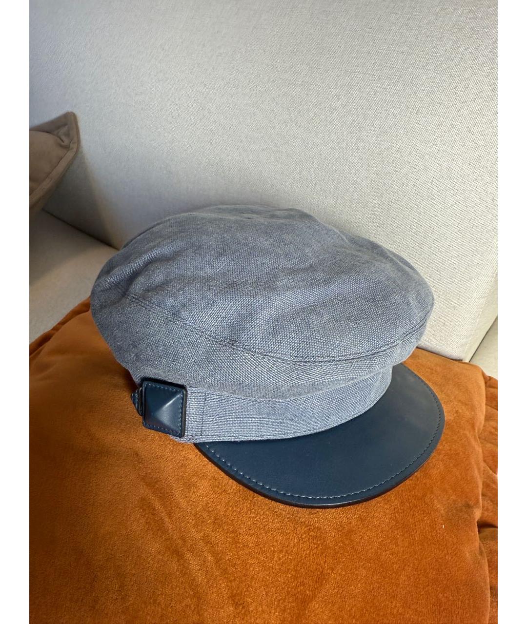 HERMES Серая шерстяная кепка, фото 8