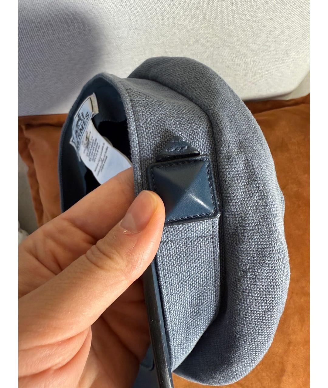 HERMES Серая шерстяная кепка, фото 4