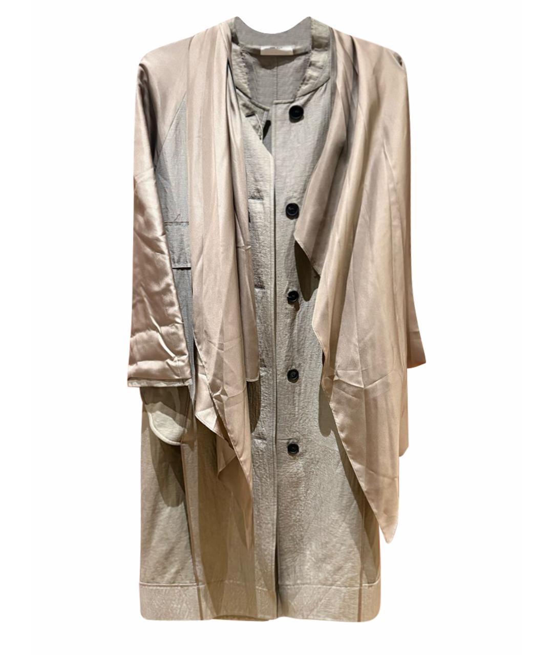 THE ROW Бежевый шерстяной тренч/плащ, фото 1