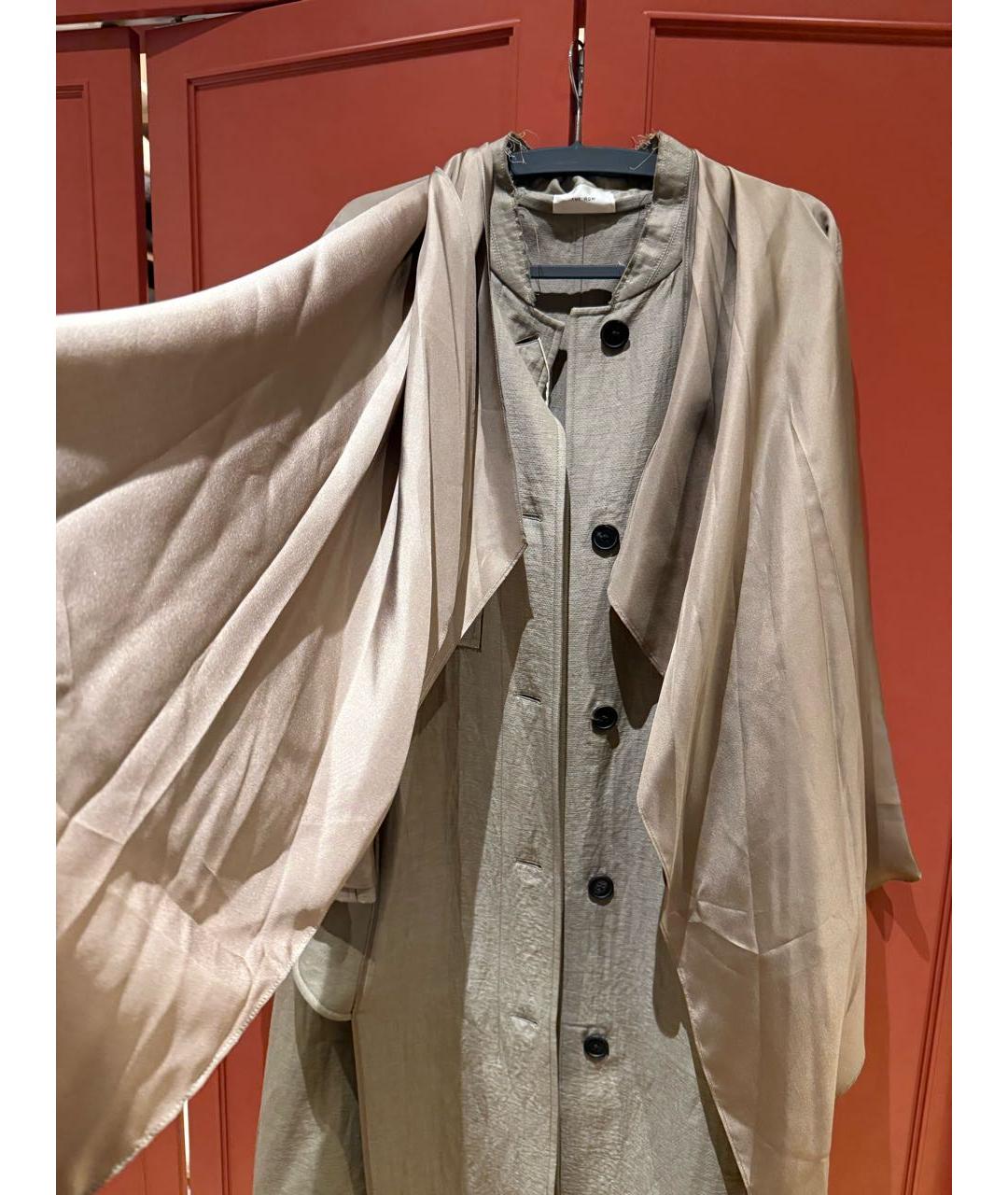 THE ROW Бежевый шерстяной тренч/плащ, фото 3