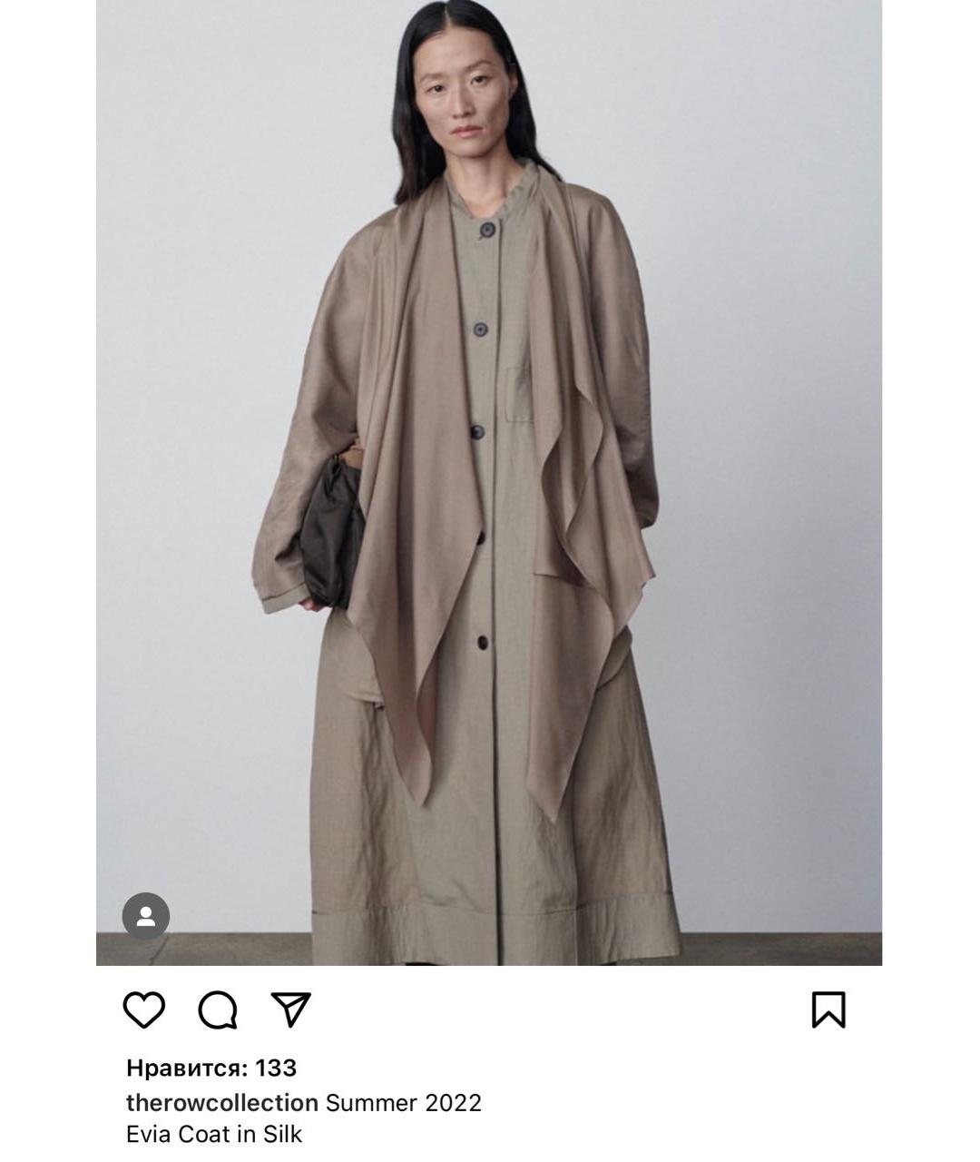 THE ROW Бежевый шерстяной тренч/плащ, фото 7