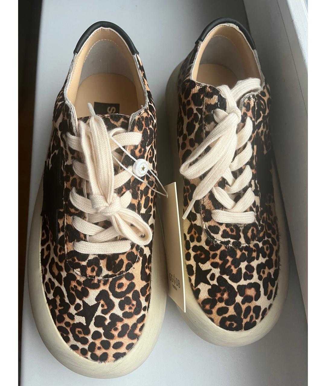 GOLDEN GOOSE DELUXE BRAND Коричневые замшевые кеды, фото 3