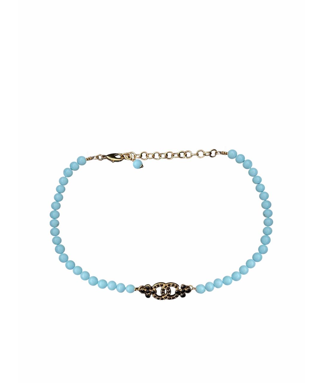 CHANEL Бирюзовый чокер, фото 1