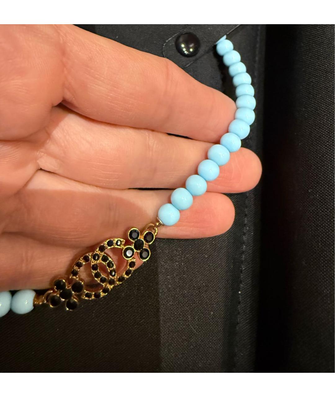 CHANEL Бирюзовый чокер, фото 2