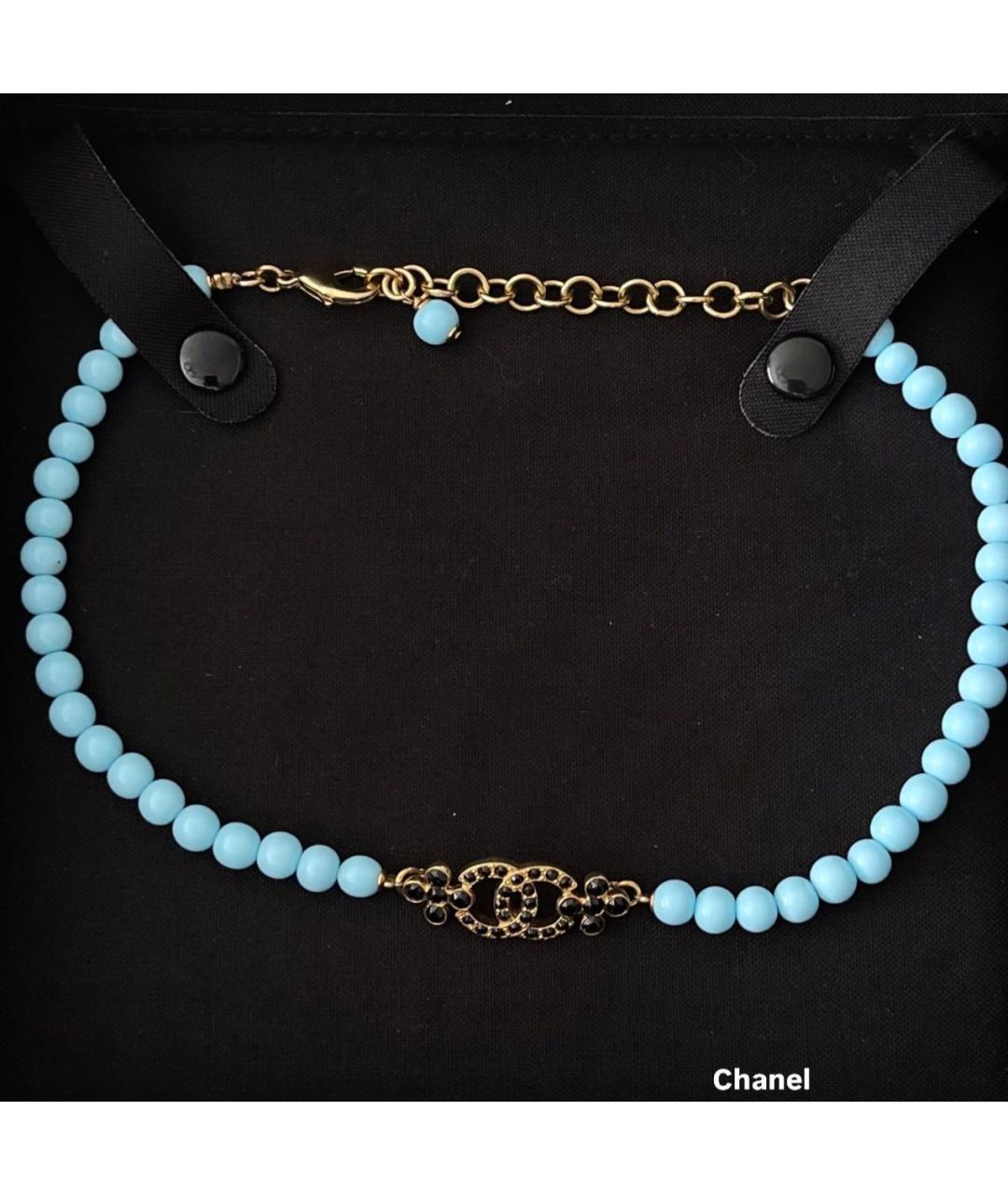 CHANEL Бирюзовый чокер, фото 3