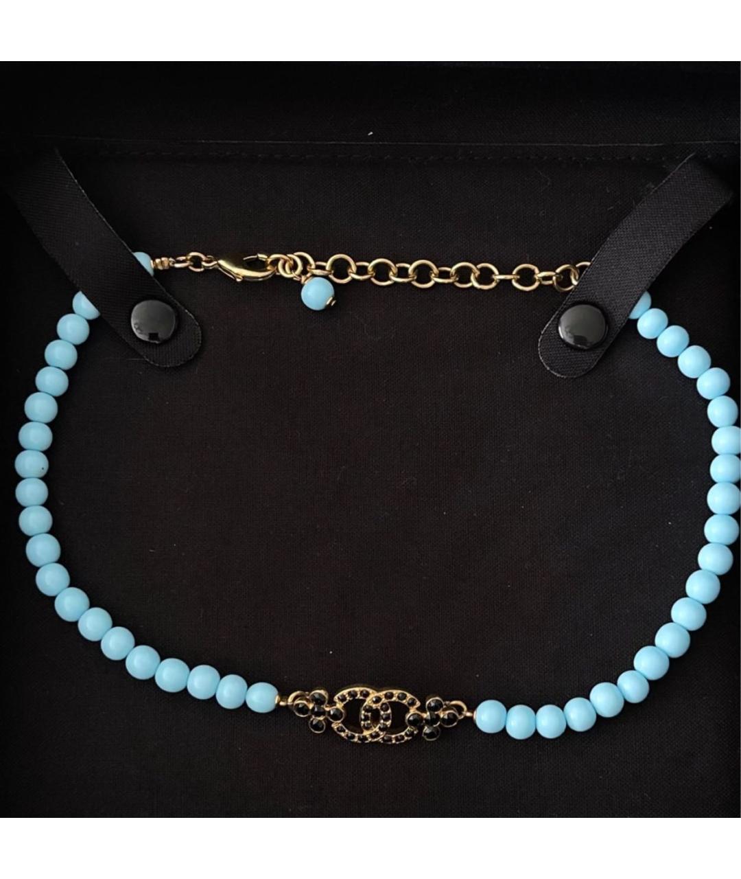 CHANEL Бирюзовый чокер, фото 5