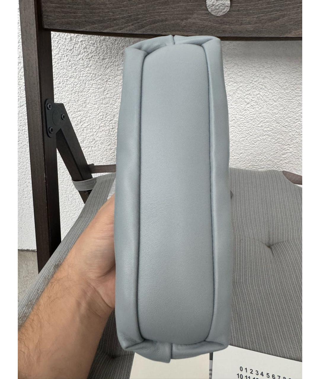 MAISON MARGIELA Голубая кожаная сумка через плечо, фото 4