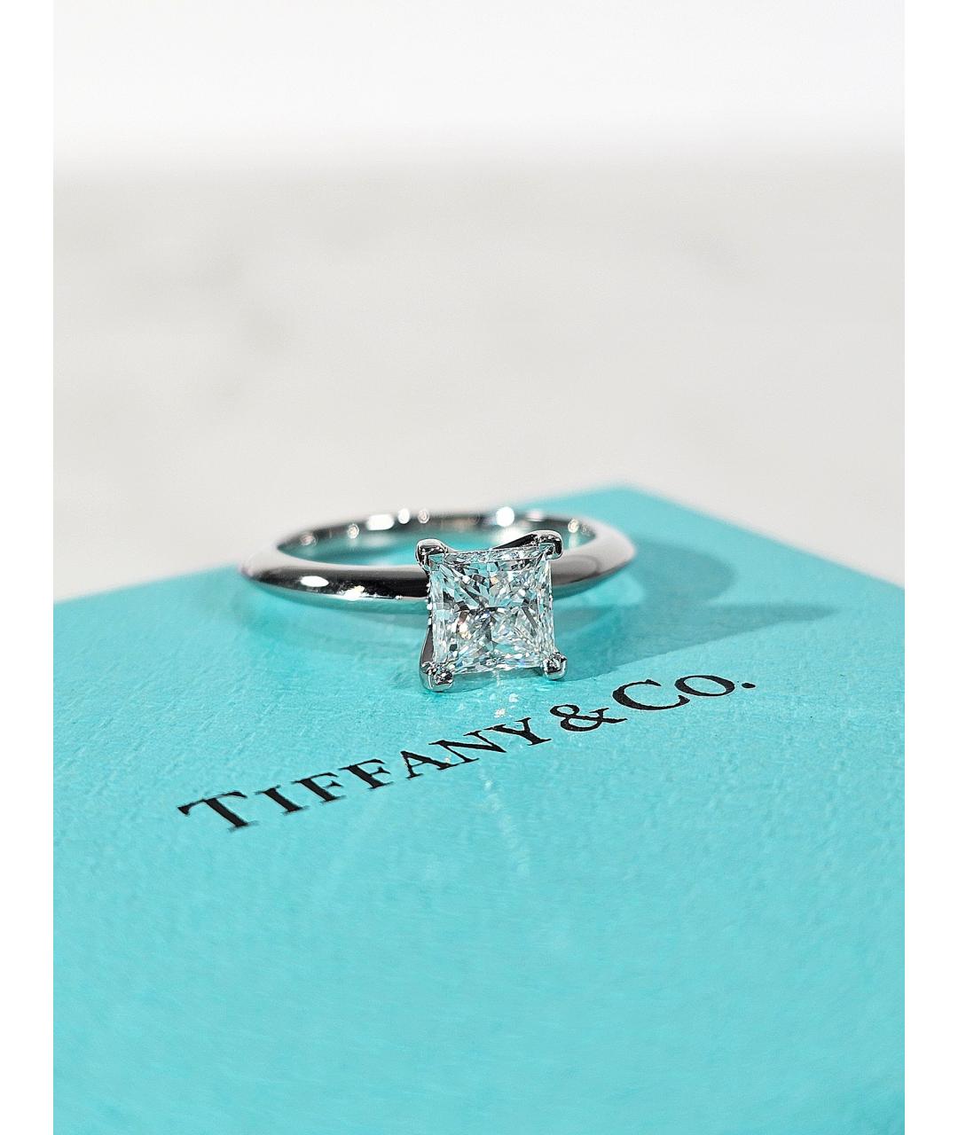 TIFFANY&CO Серебряное платиновое кольцо, фото 3