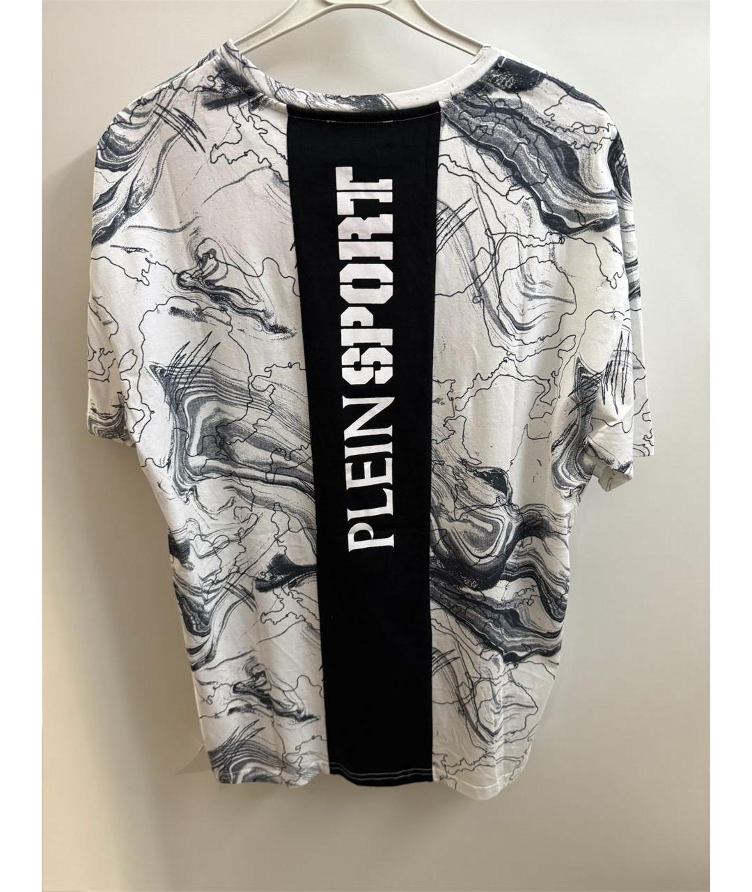 PLEIN SPORT Белая хлопковая футболка, фото 2