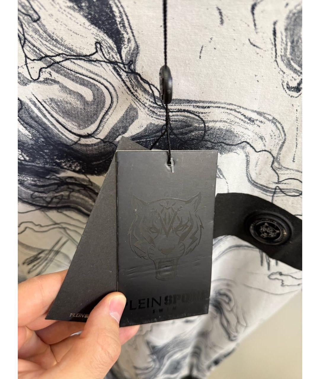 PLEIN SPORT Белая хлопковая футболка, фото 8