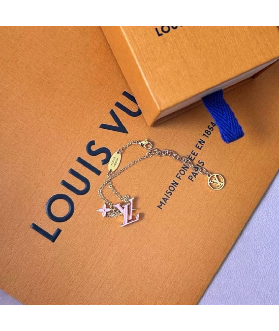 LOUIS VUITTON Золотой металлический браслет, фото 2