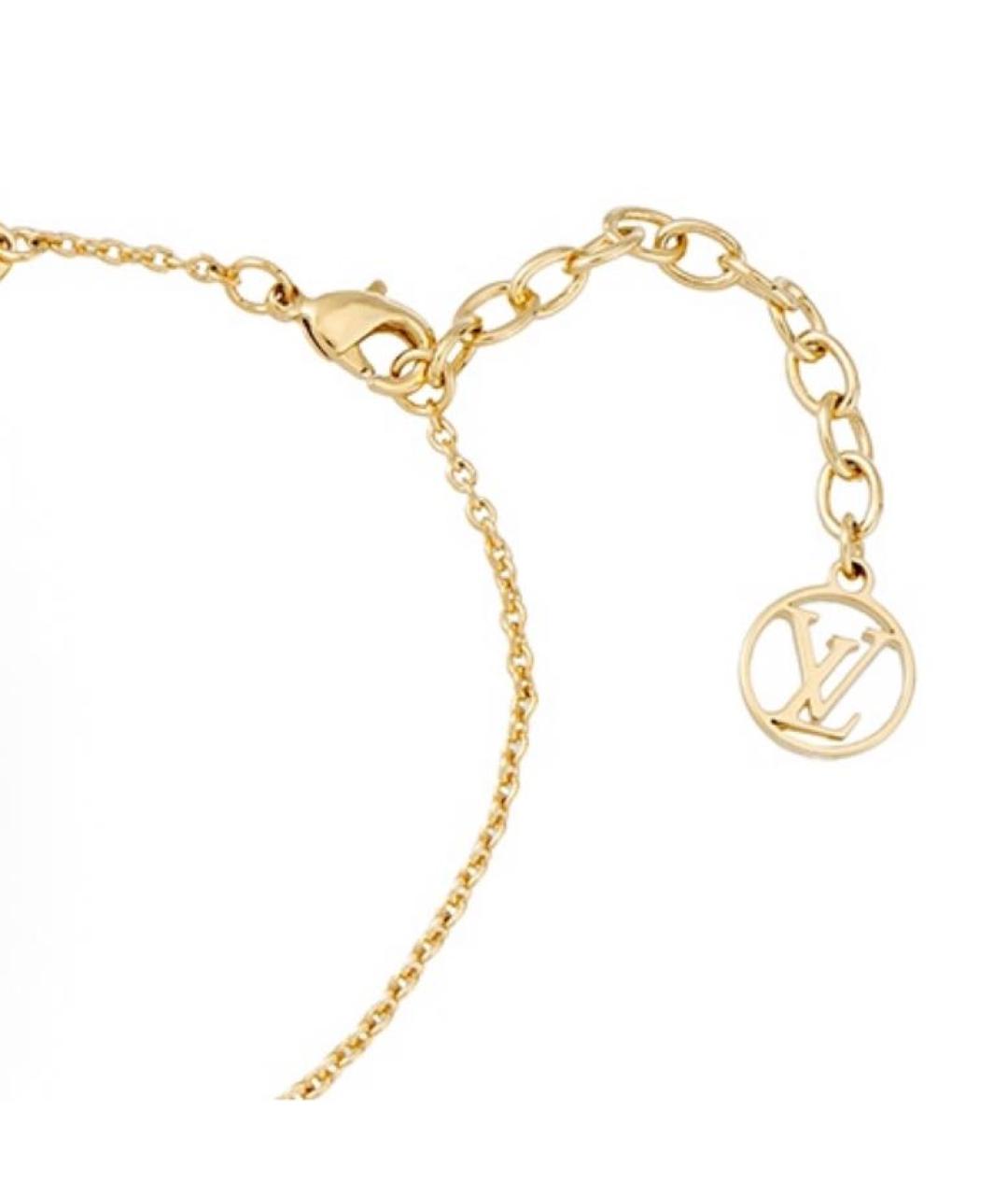 LOUIS VUITTON Золотой металлический браслет, фото 4