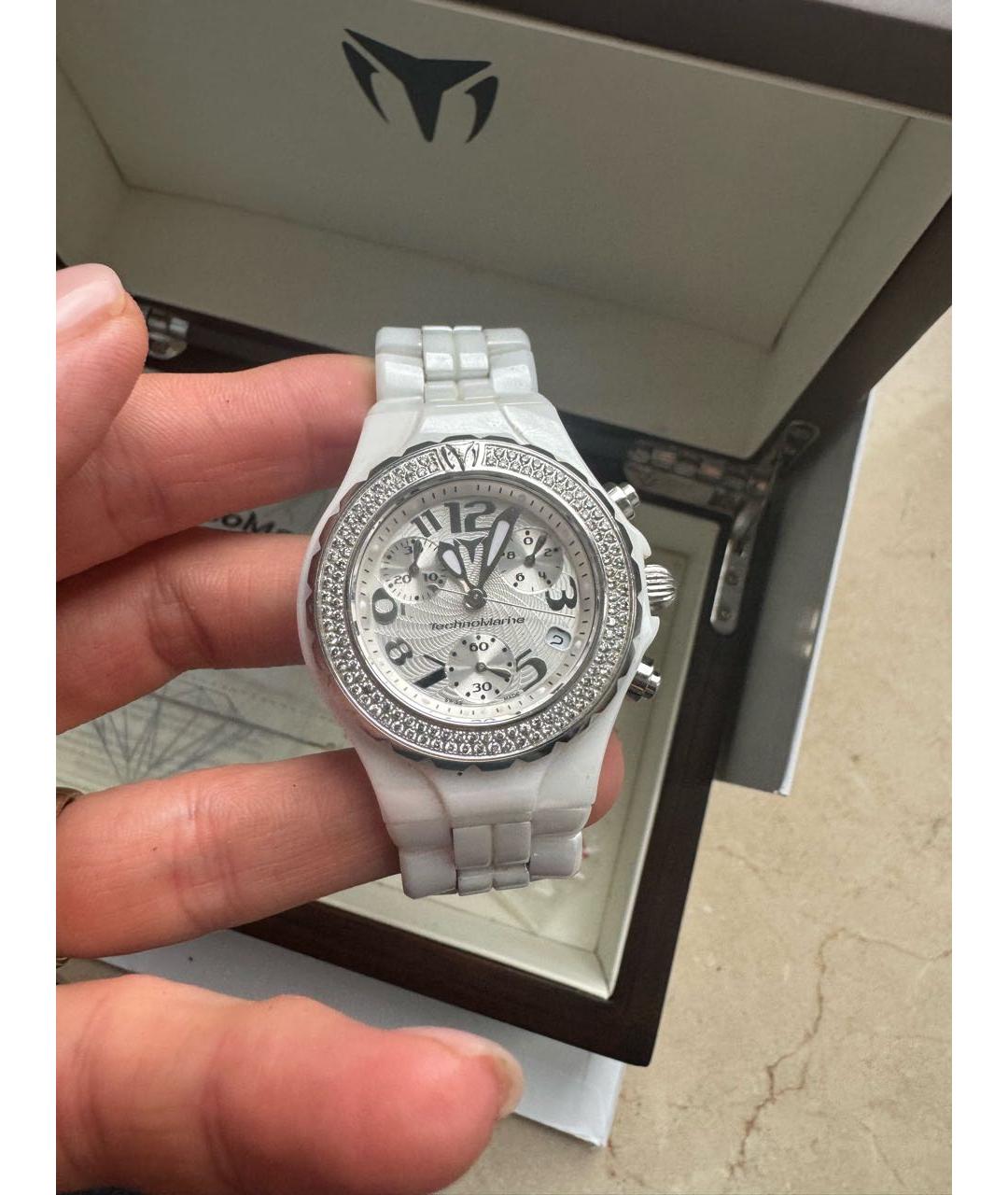TechnoMarine Белые керамические часы, фото 3