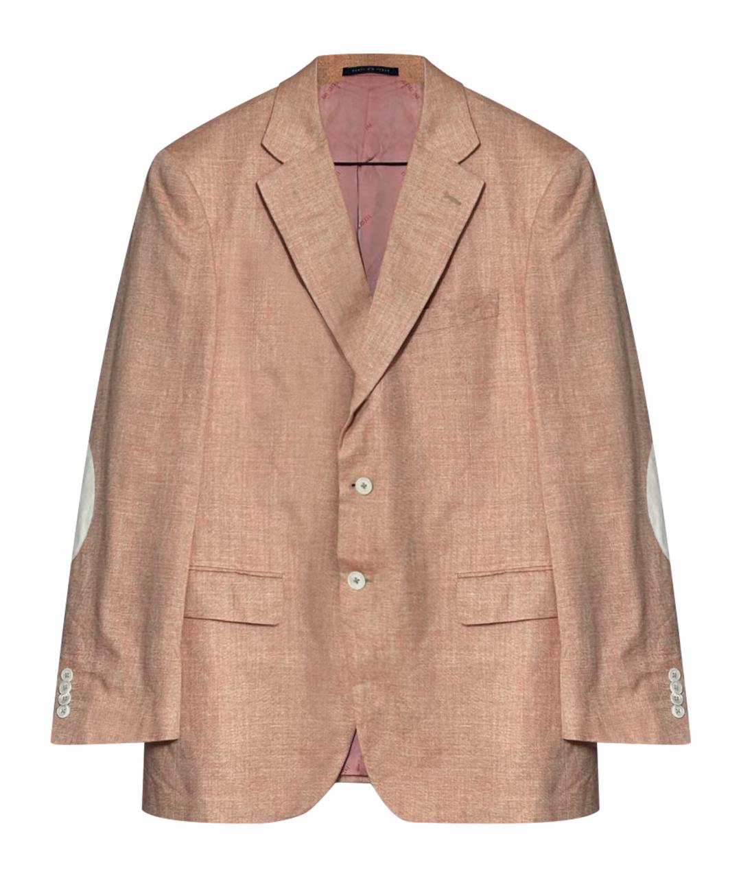 PAL ZILERI Розовый шелковый пиджак, фото 1