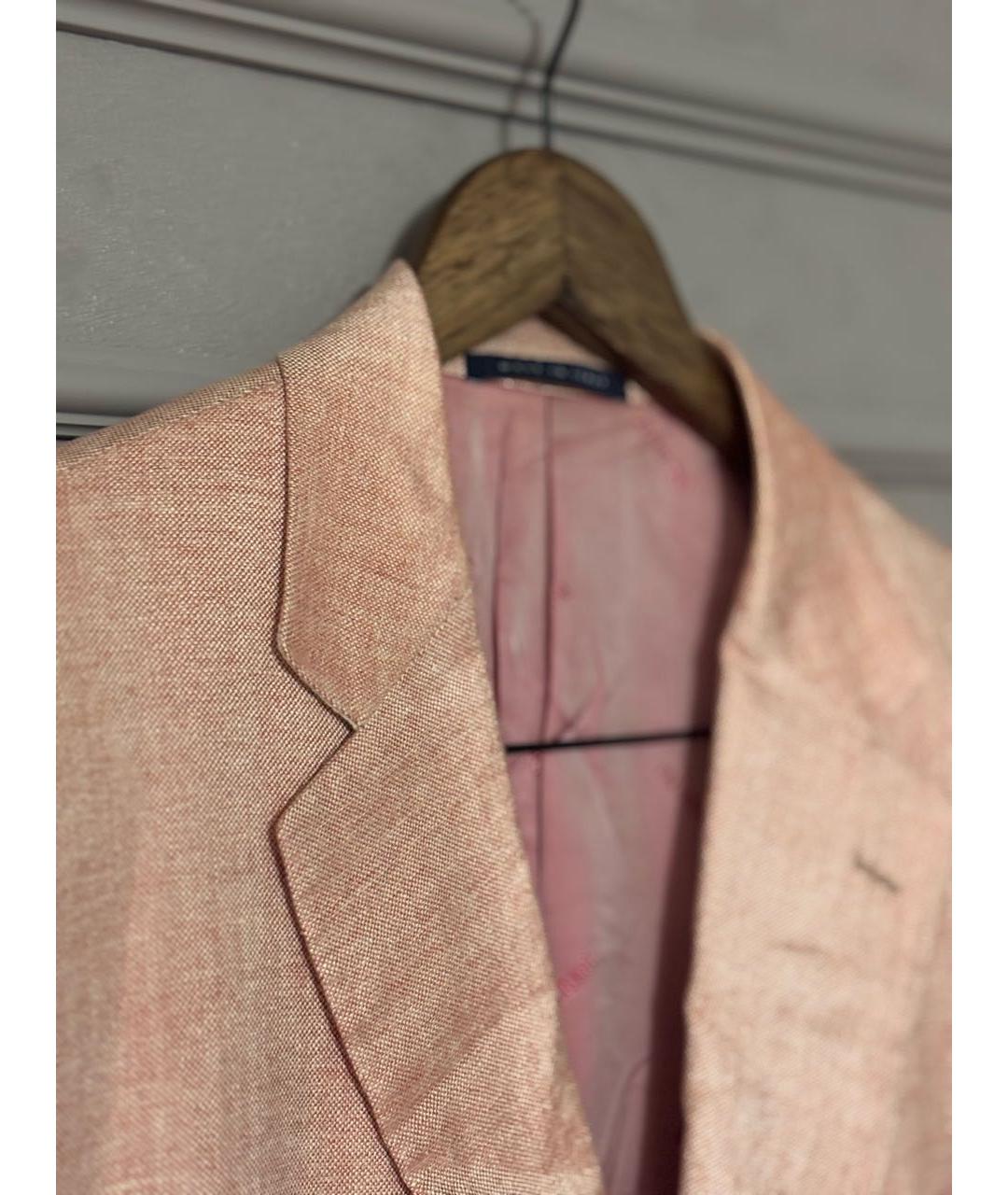 PAL ZILERI Розовый шелковый пиджак, фото 4