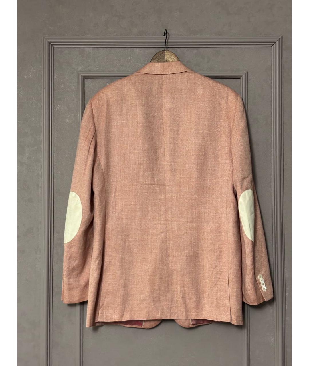 PAL ZILERI Розовый шелковый пиджак, фото 2