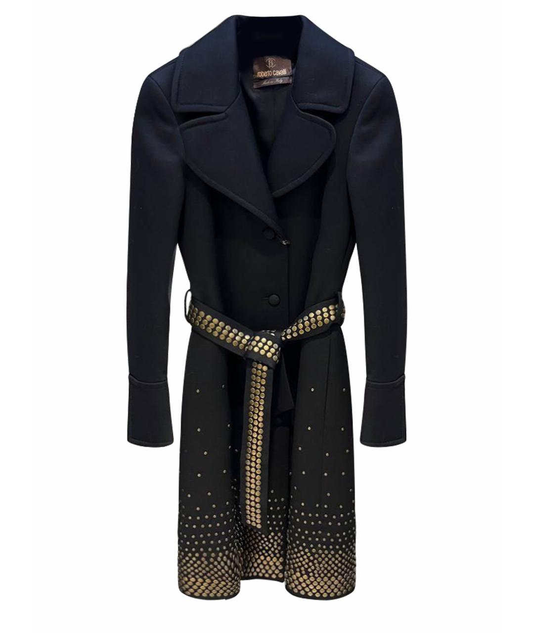 ROBERTO CAVALLI Черное пальто, фото 1