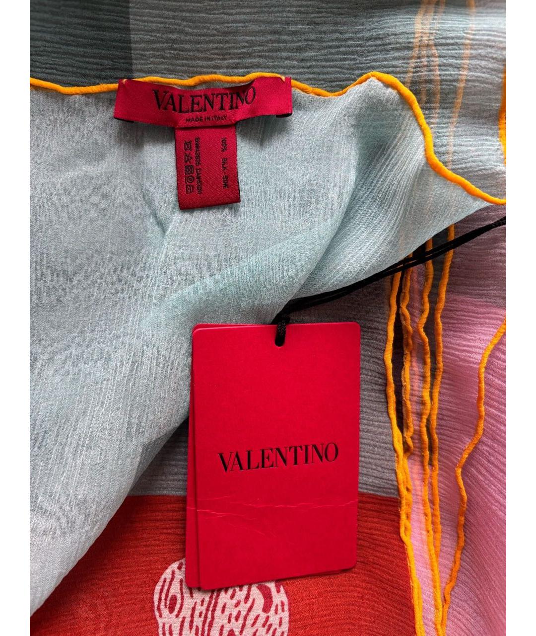 VALENTINO Мульти шелковый платок, фото 5