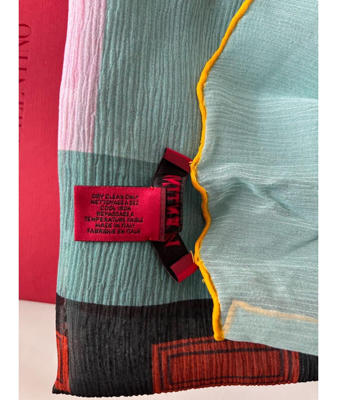 VALENTINO Мульти шелковый платок, фото 6