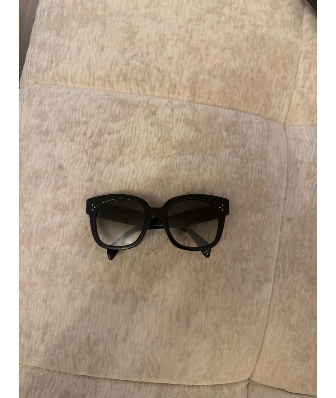 CELINE Черные пластиковые солнцезащитные очки, фото 4