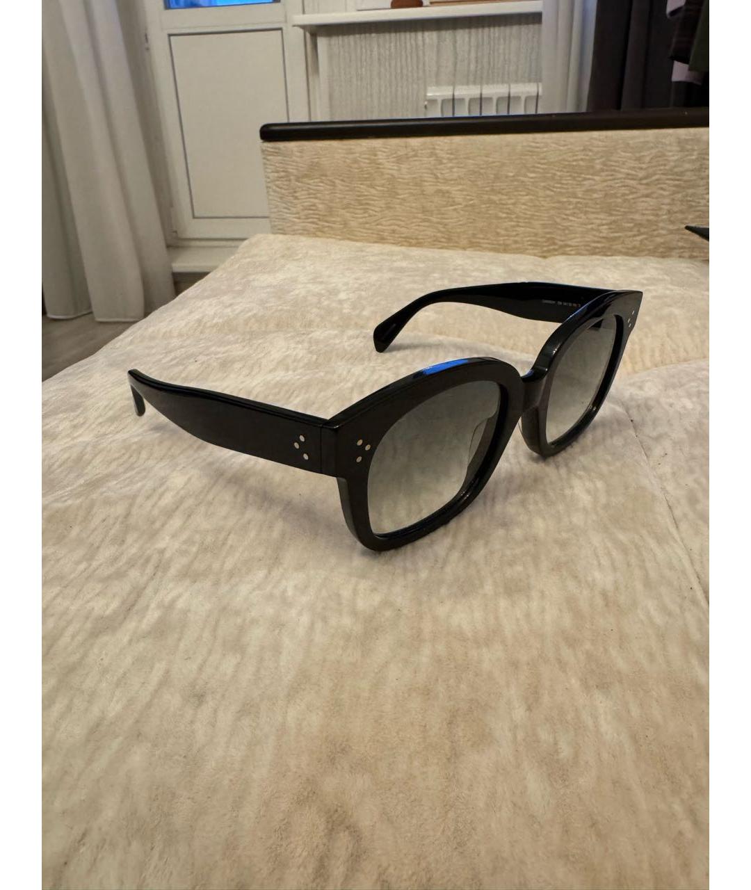 CELINE Черные пластиковые солнцезащитные очки, фото 5