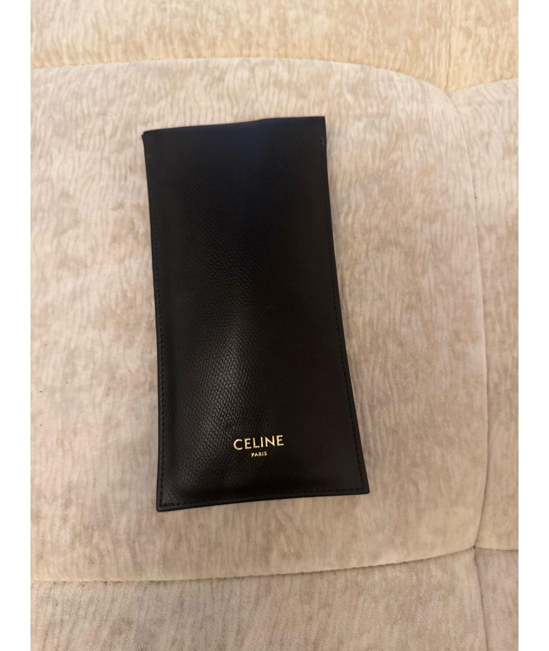 CELINE Черные пластиковые солнцезащитные очки, фото 3