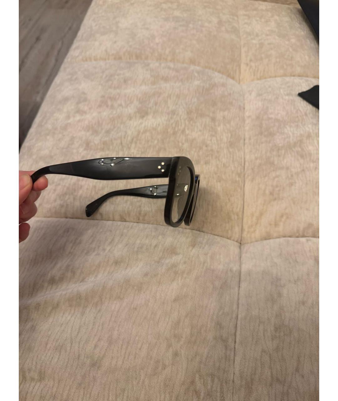 CELINE Черные пластиковые солнцезащитные очки, фото 2