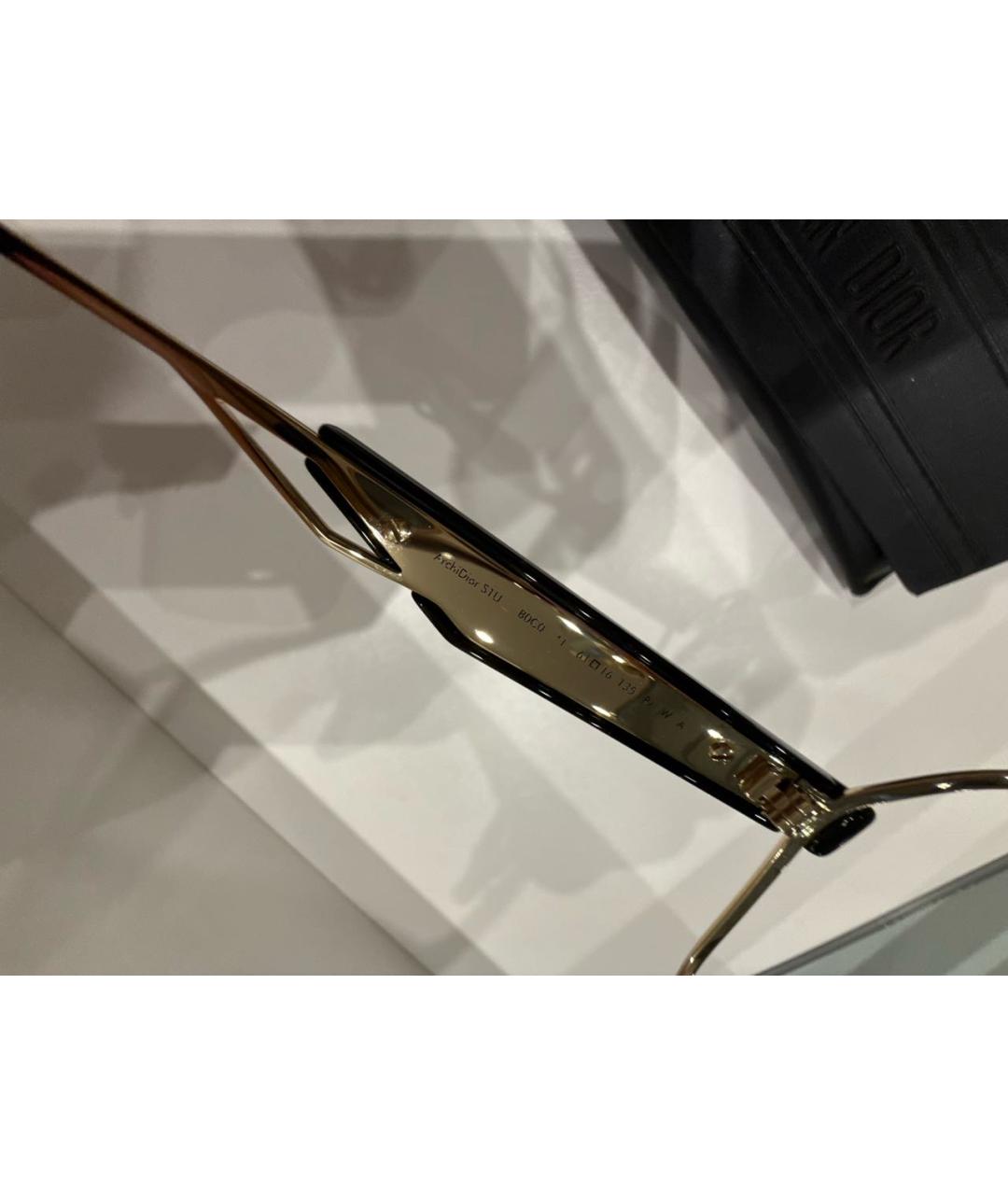 CHRISTIAN DIOR Голубые металлические солнцезащитные очки, фото 5