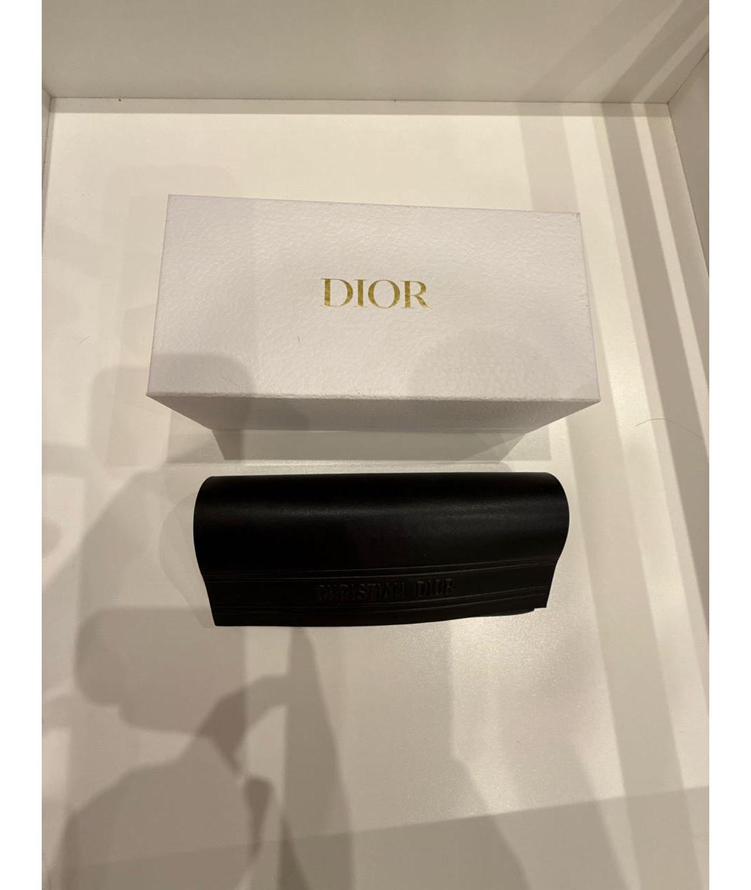 CHRISTIAN DIOR Голубые металлические солнцезащитные очки, фото 4