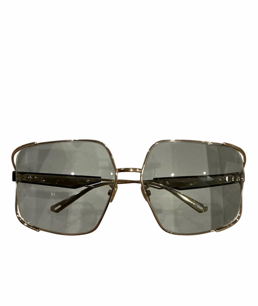 CHRISTIAN DIOR Голубые металлические солнцезащитные очки, фото 1