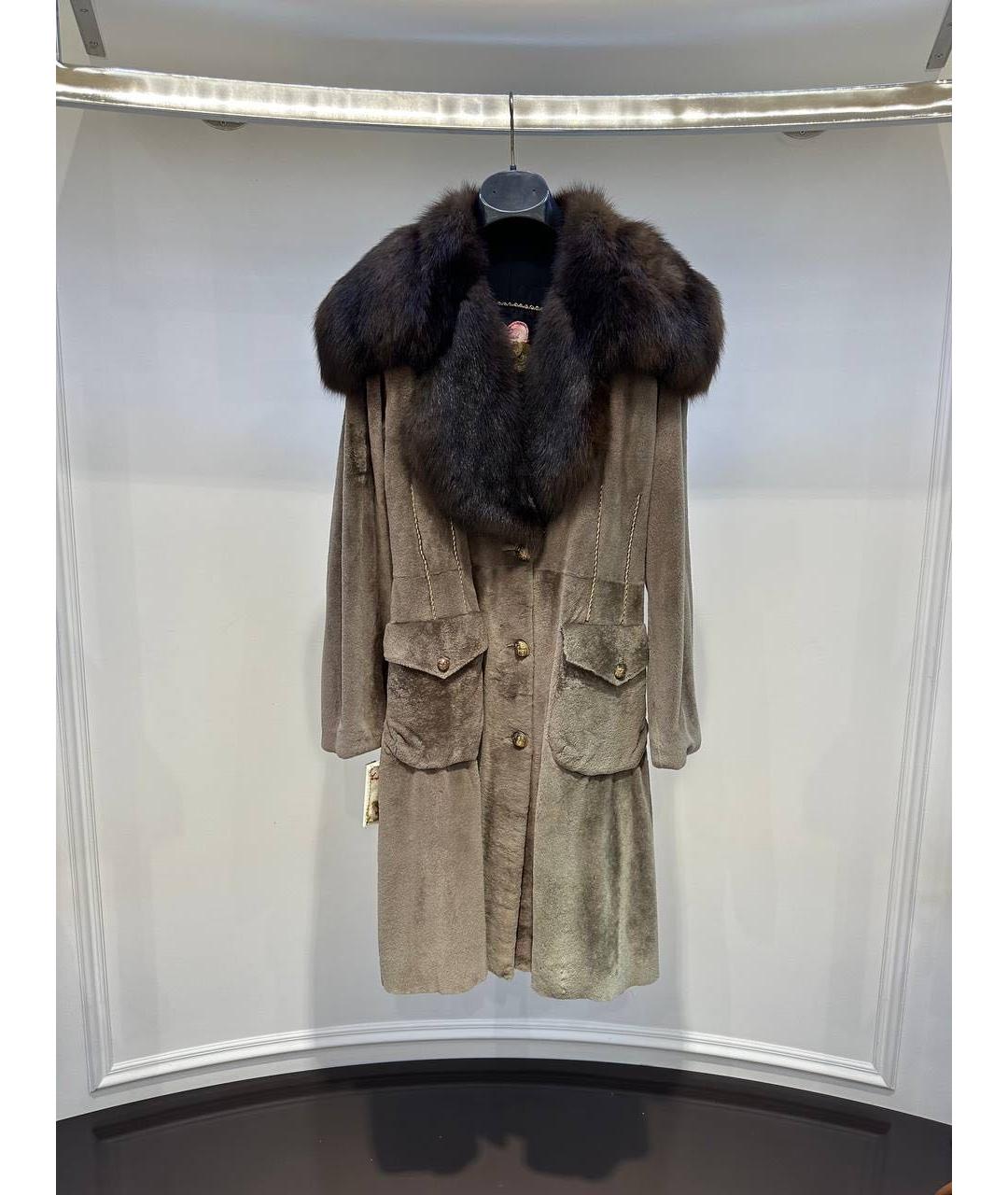 RINDI Коричневая шуба, фото 3