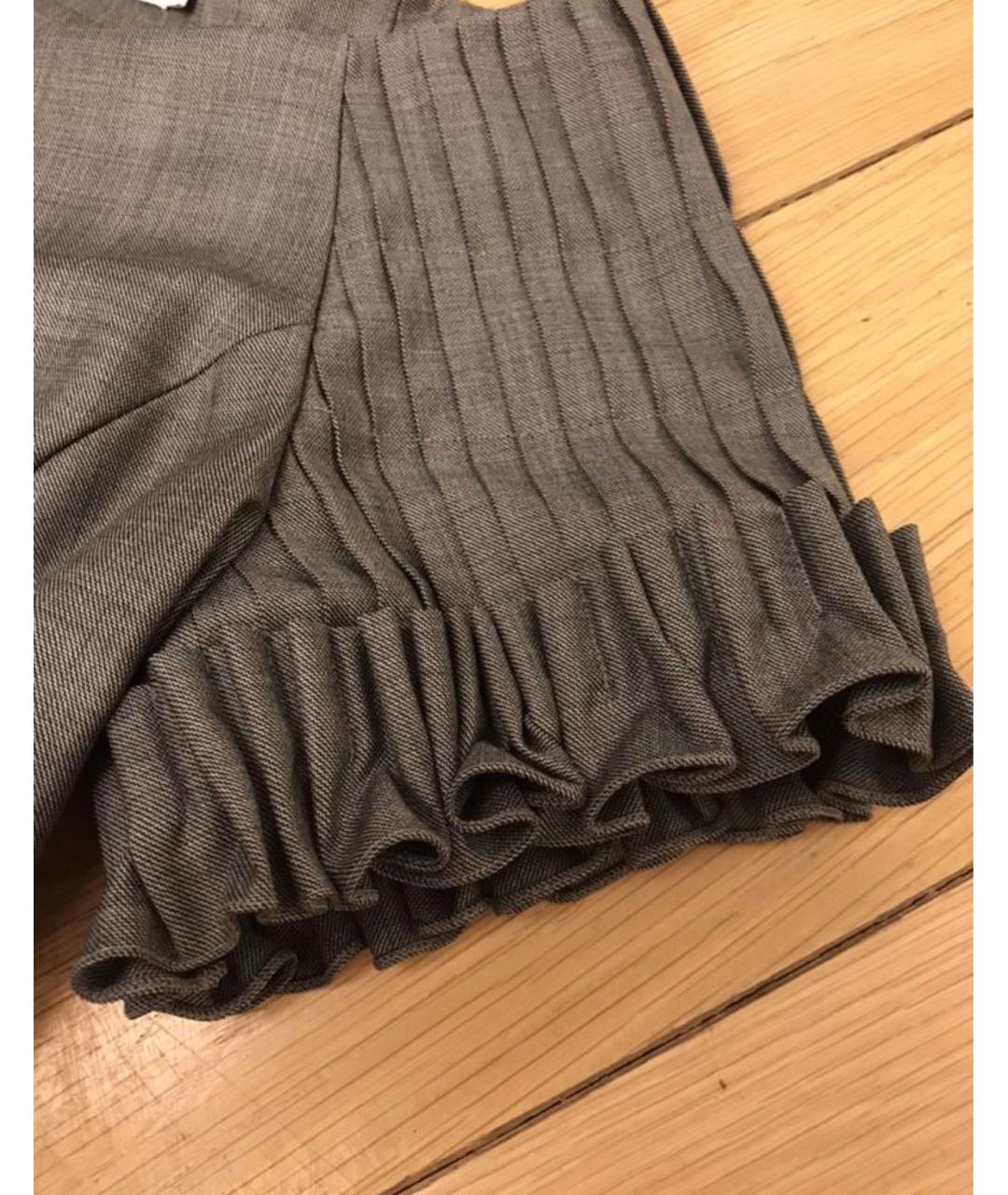 CHRISTIAN DIOR Серое шерстяное коктейльное платье, фото 3