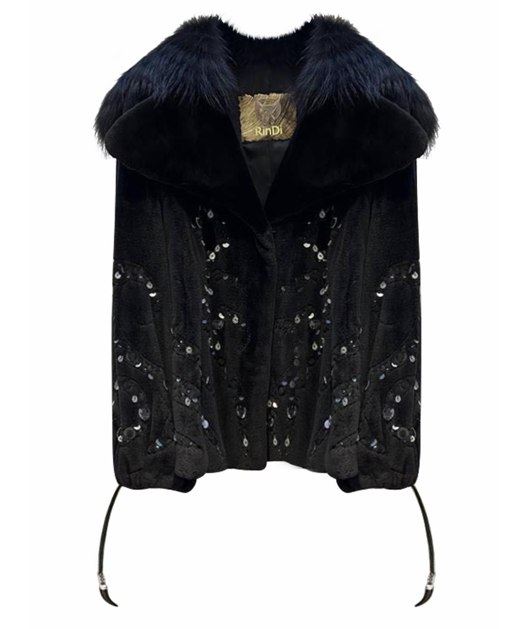 RINDI Черная шуба, фото 1