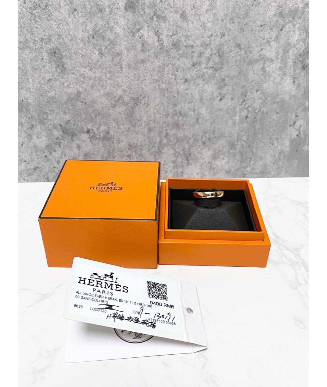 HERMES Золотое кольцо из розового золота, фото 2