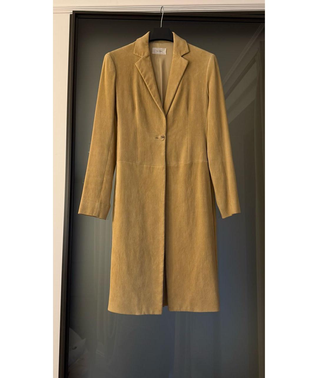 THE ROW Бежевое замшевое пальто, фото 4