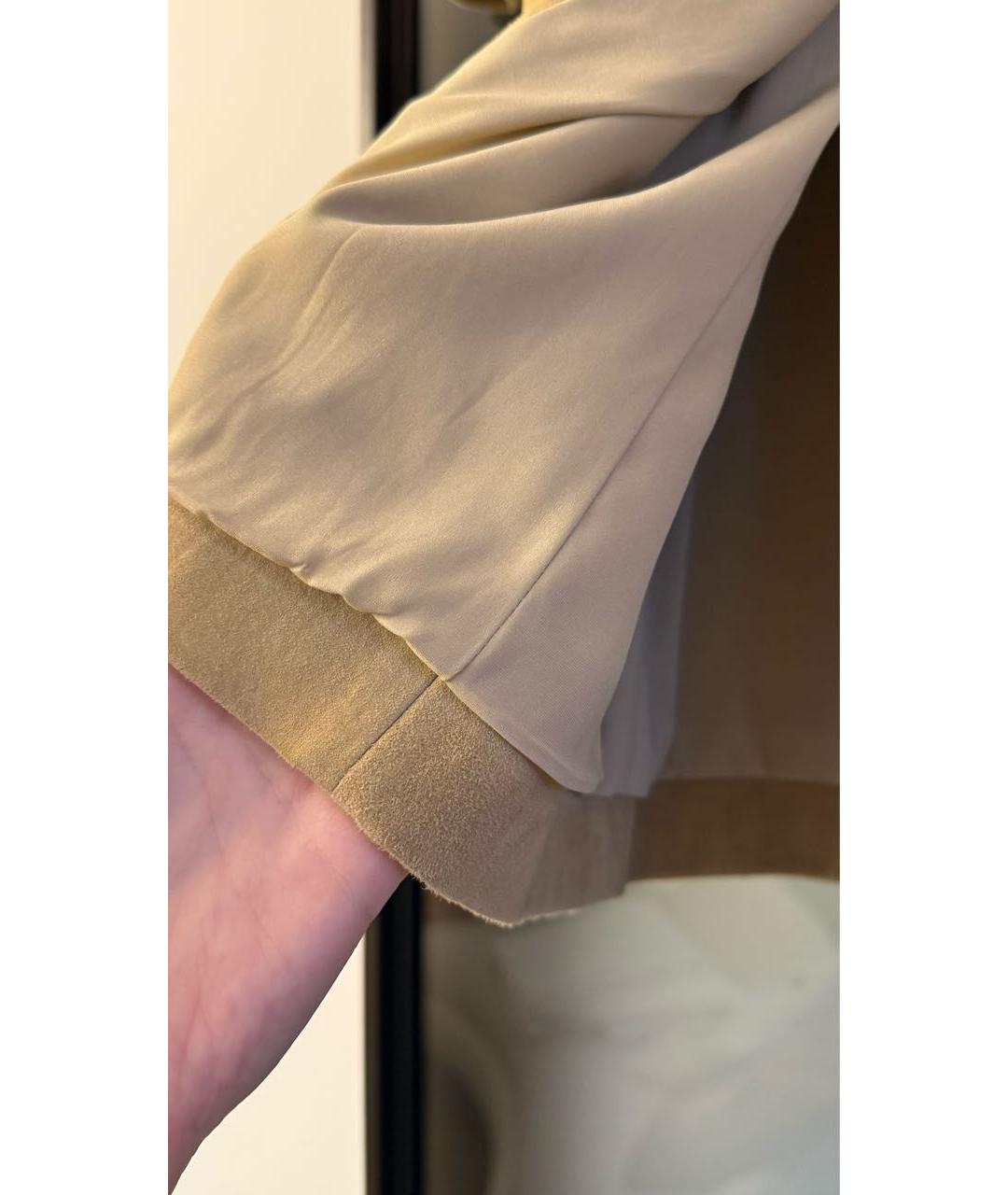 THE ROW Бежевое замшевое пальто, фото 3