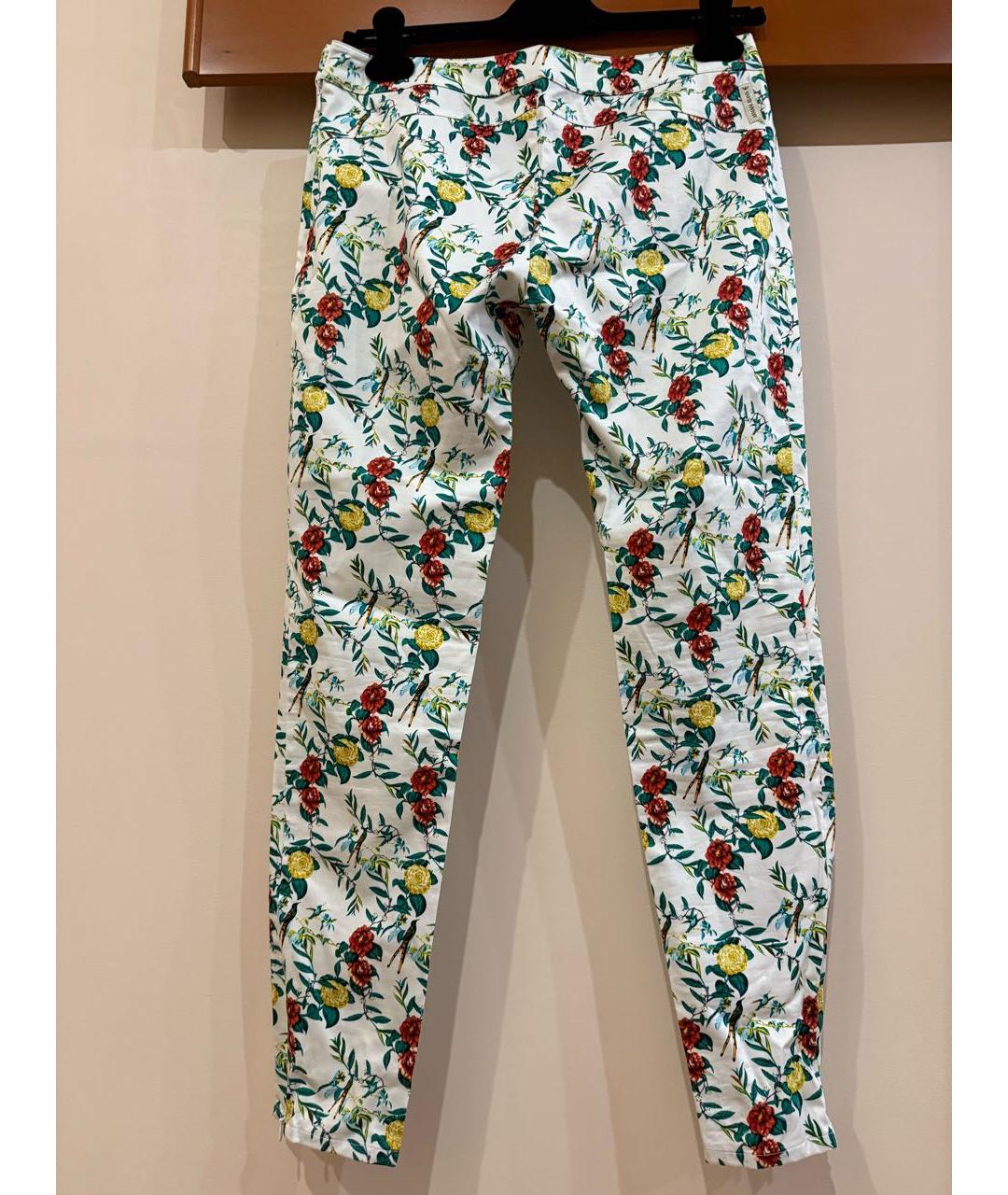 ARMANI JEANS Мульти хлопковые брюки узкие, фото 2