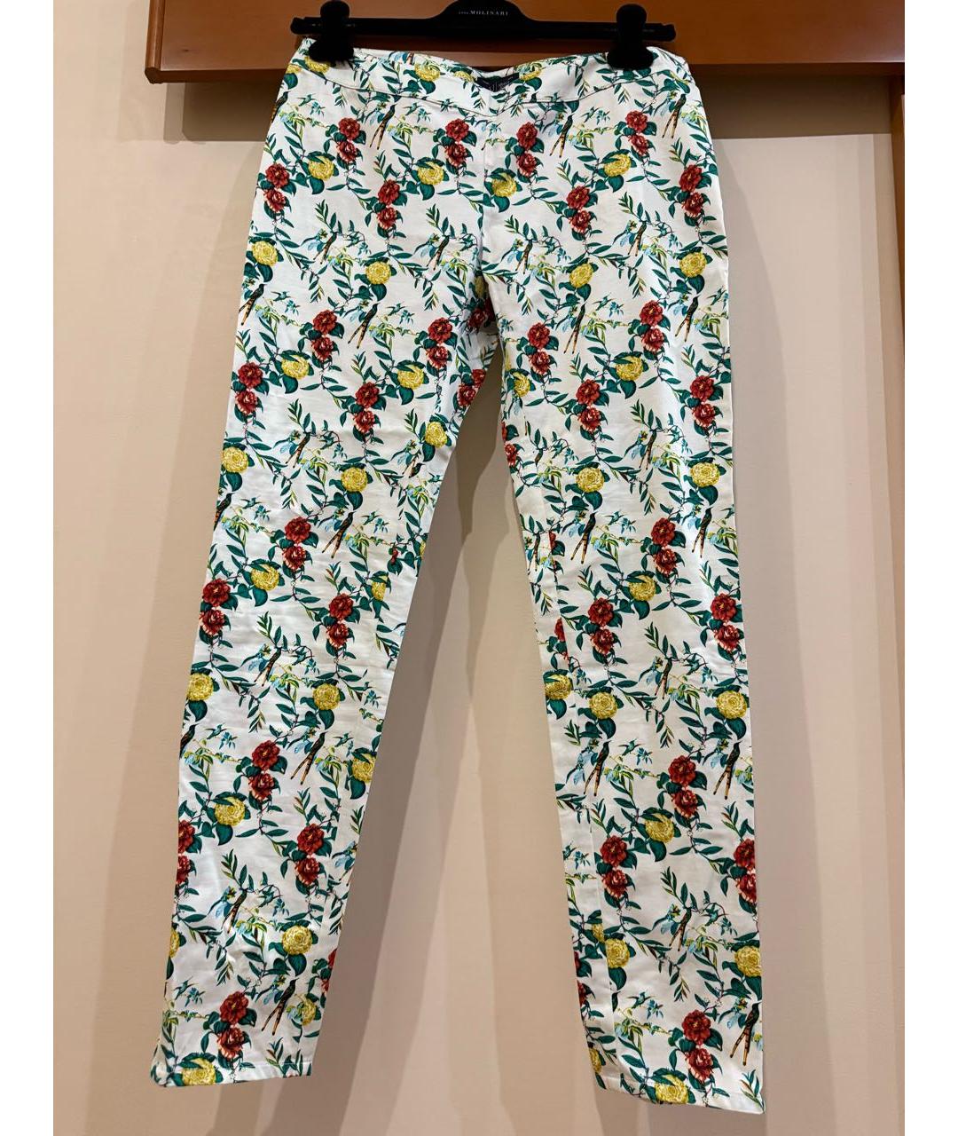 ARMANI JEANS Мульти хлопковые брюки узкие, фото 9