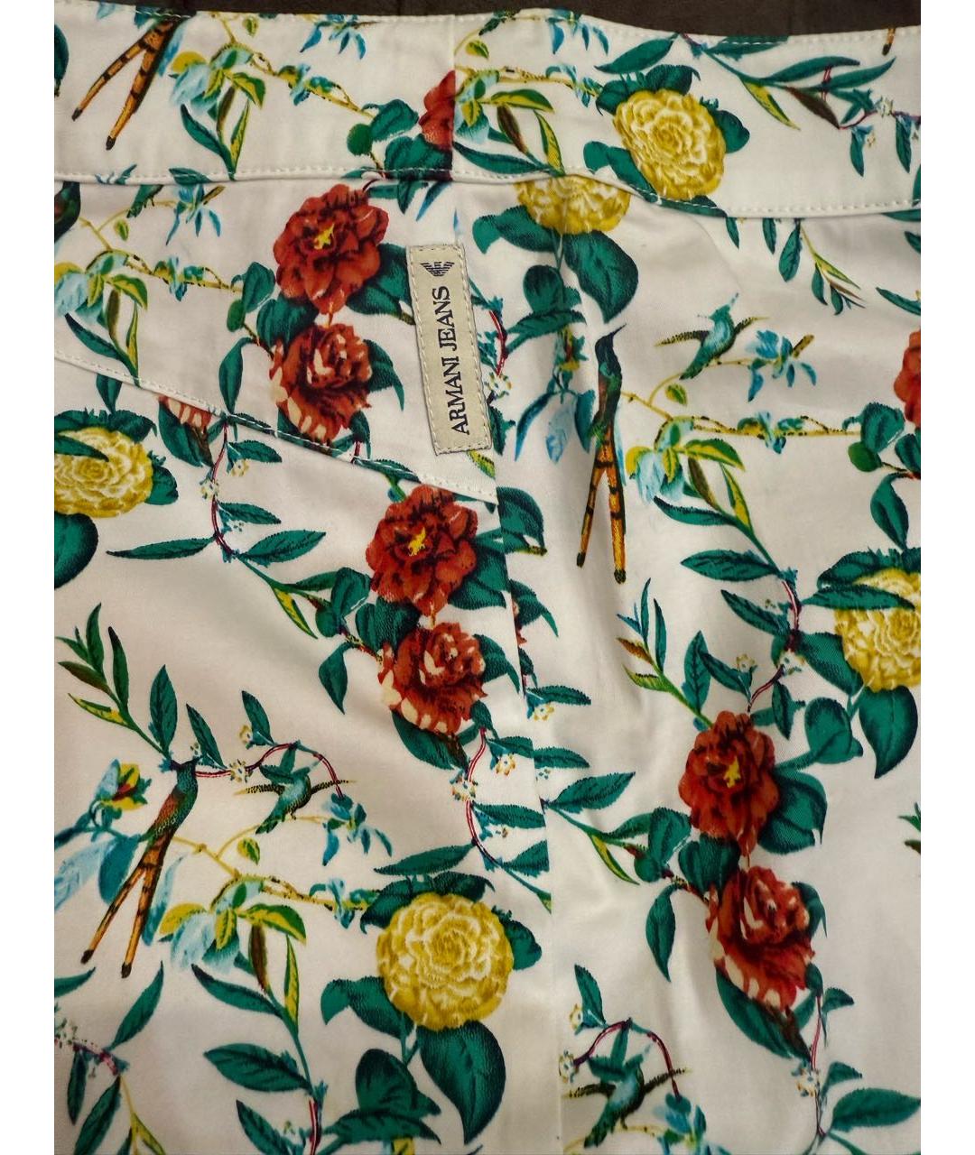 ARMANI JEANS Мульти хлопковые брюки узкие, фото 4