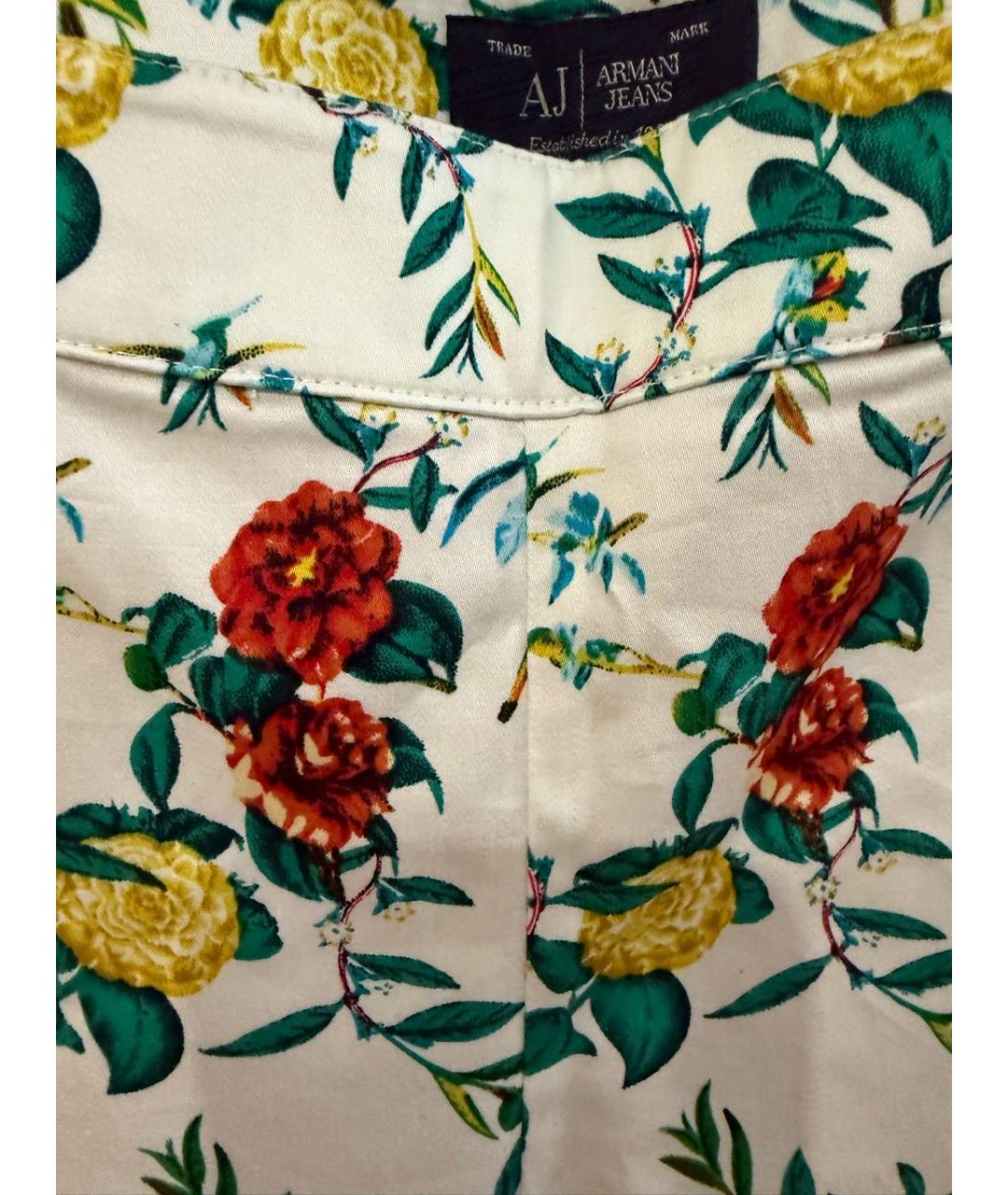 ARMANI JEANS Мульти хлопковые брюки узкие, фото 8