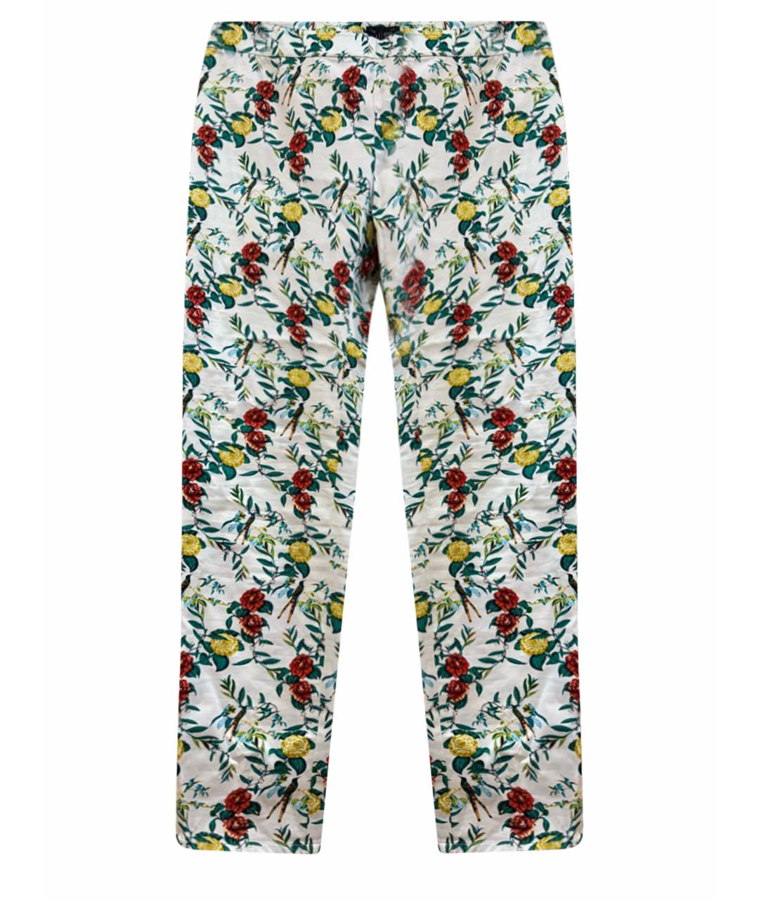 ARMANI JEANS Мульти хлопковые брюки узкие, фото 1