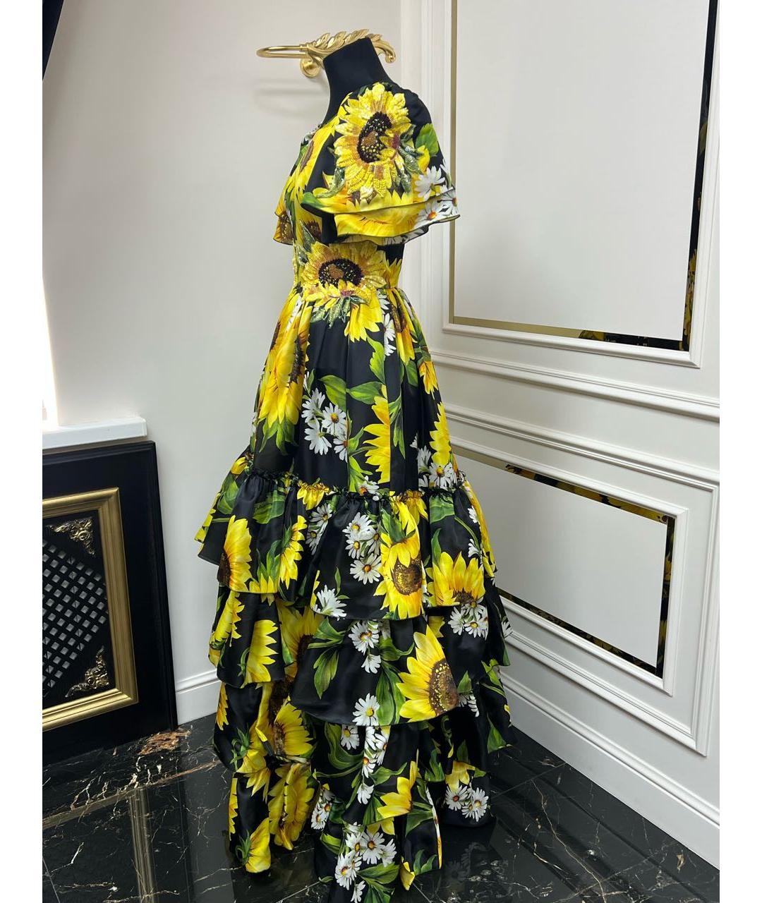 DOLCE&GABBANA Мульти коктейльное платье, фото 4