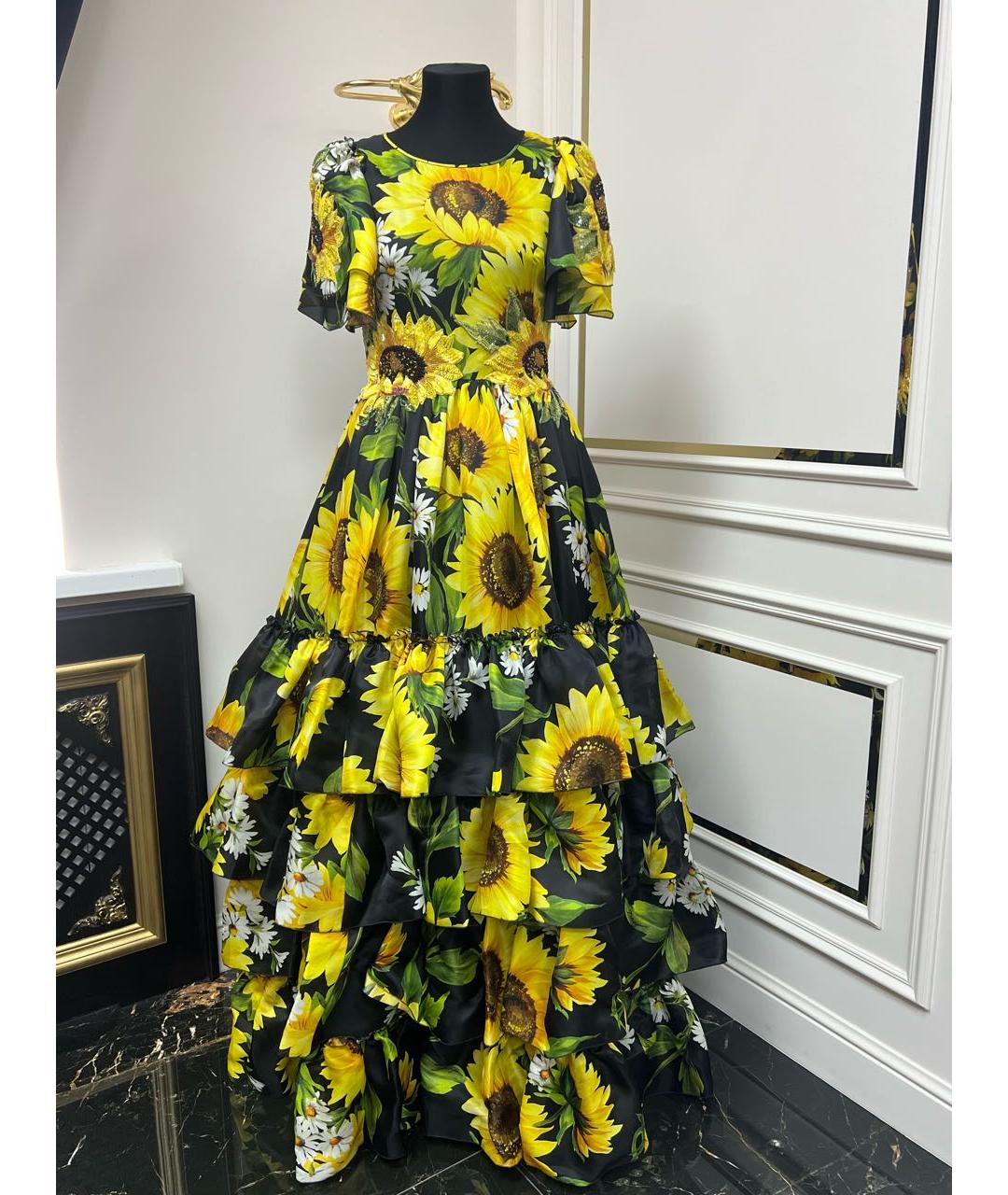 DOLCE&GABBANA Мульти коктейльное платье, фото 8