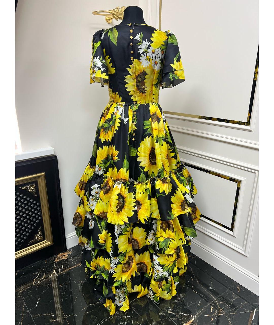 DOLCE&GABBANA Мульти коктейльное платье, фото 5