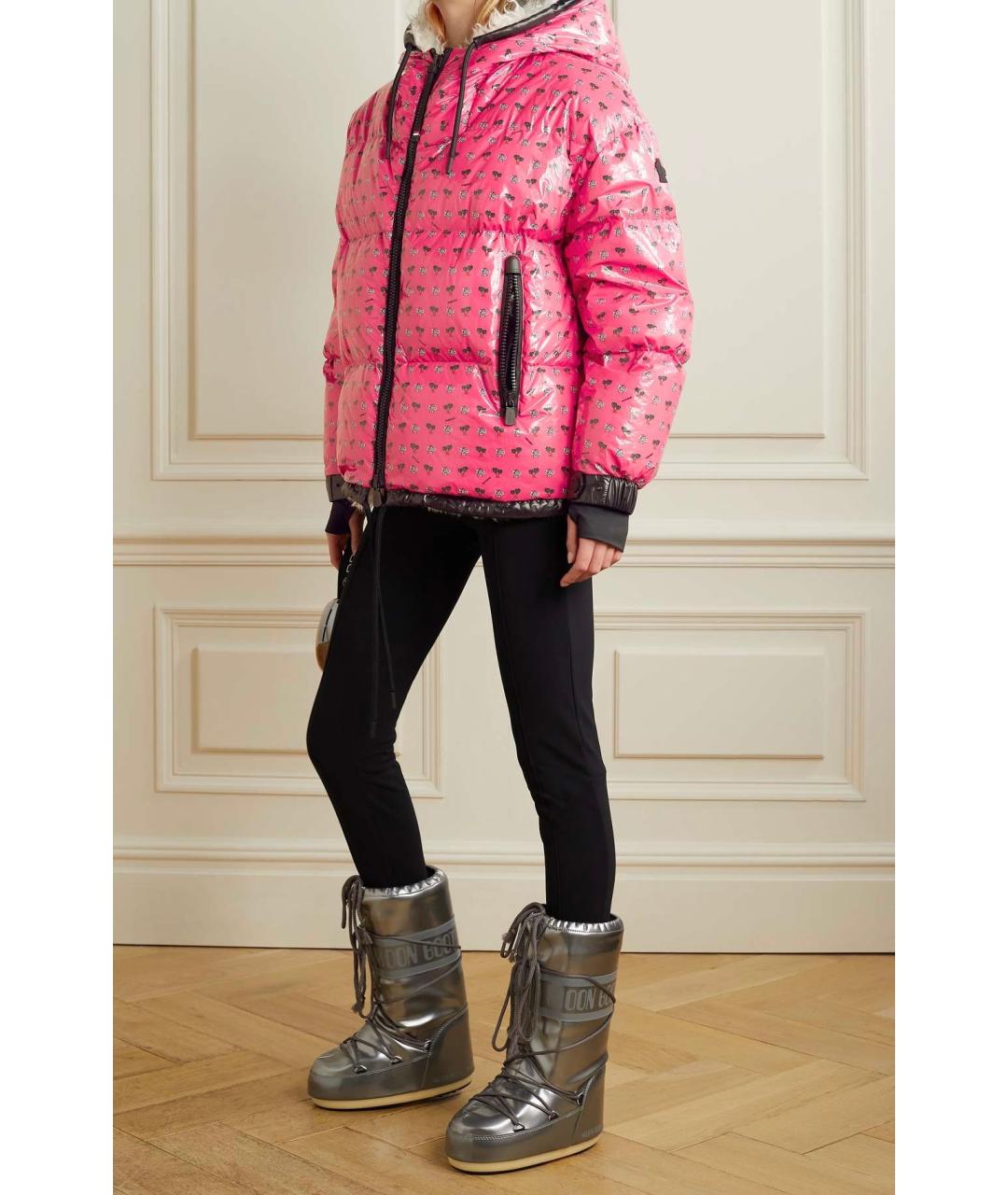 MONCLER GRENOBLE Розовый пуховик, фото 5