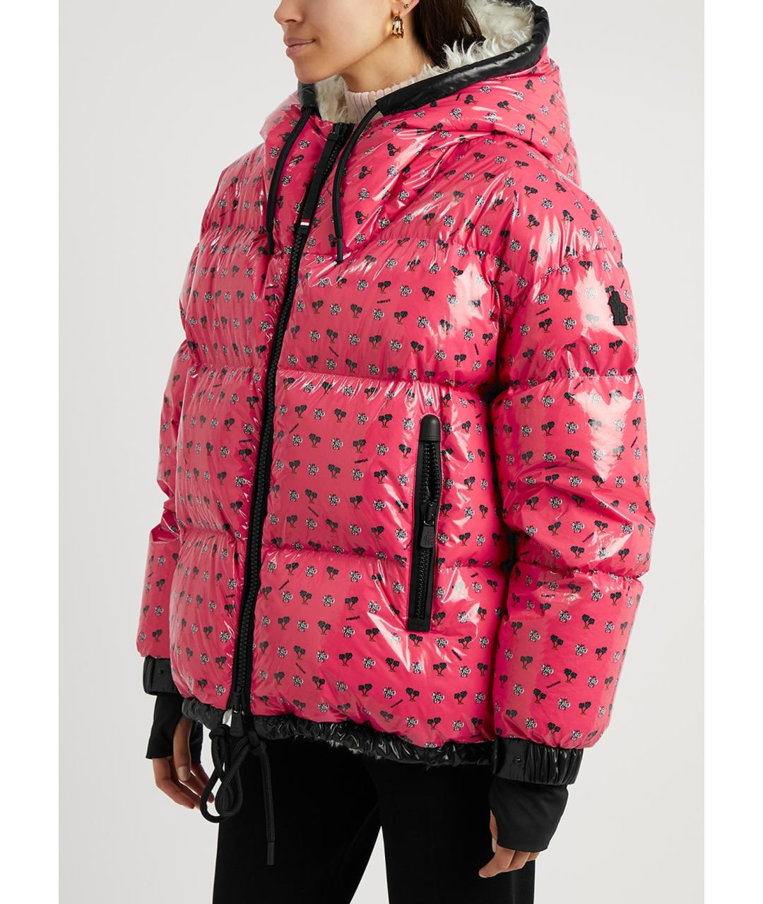 MONCLER GRENOBLE Розовый пуховик, фото 2